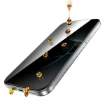 9H STEVE PRIVACY SCREEN PROTECTOR FOR IP 17 PRO - BLACK - تصویر 11