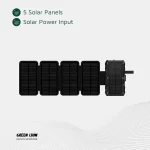 پاوربانک گرین لاین مدل GNSOL5PN20 رنگ مشکی