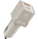 شارژر فندکی 60 وات گرین لاین مدل GNDVC12C کابل usb-c به usb-c