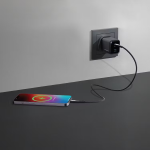 شارژر دیواری 45 وات پاورولوژی مدل PWP4845ACTOCBK با کابل USB-C به USB-C