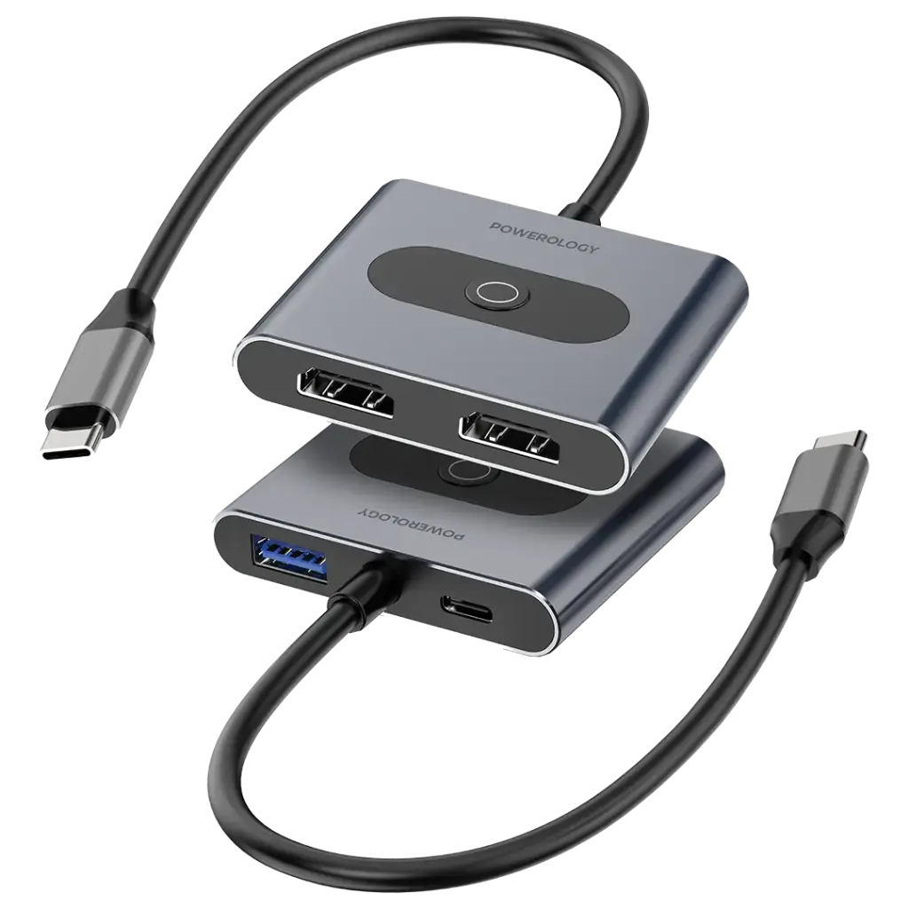 Powerology 4-In-1 USB-C Multi-Function Hub هاب تایپ سی 4 پورت پاورولوژی مدل PWFX2508AGY