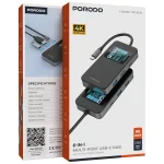 هاب تایپ سی 6 پورت پرودو مدل PDTC630GY
