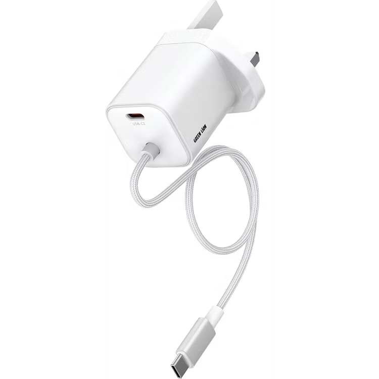 Green Lion Bridge Charge Integrated Adapter 30W شارژر دیواری 30 وات گرین لاین مدل GNBRGAN30WWH