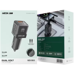 شارژر فندکی 60 وات گرین لاین مدل GNDVC12C کابل usb-c به usb-c