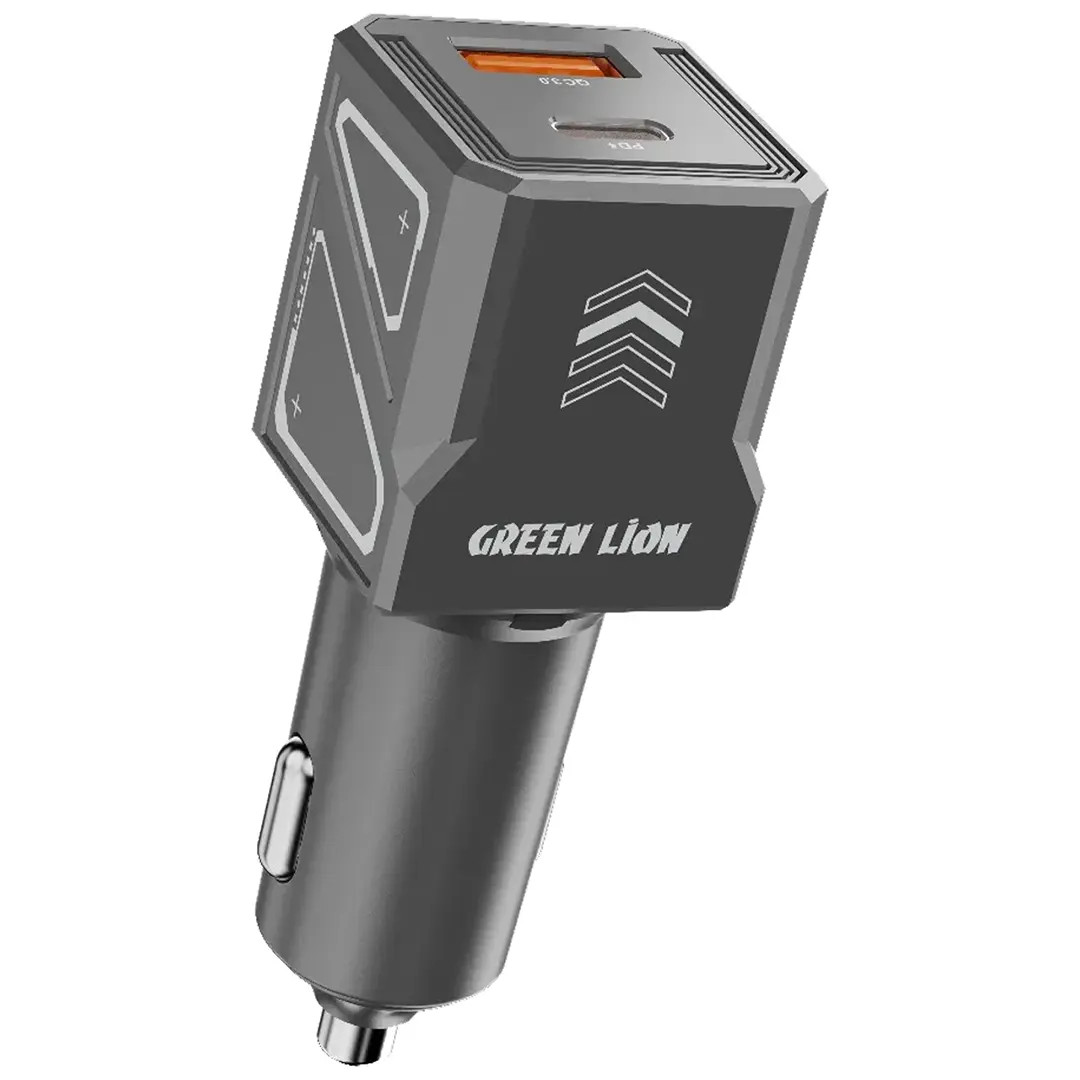 Green Lion Dual Volt Car Charger 60W شارژر فندکی 60 وات گرین لاین مدل GNDVC12C