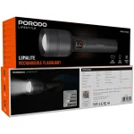 چراغ قوه شارژی پرودو مدل PDFL5102GY با باتری 2500 میلی آمپر