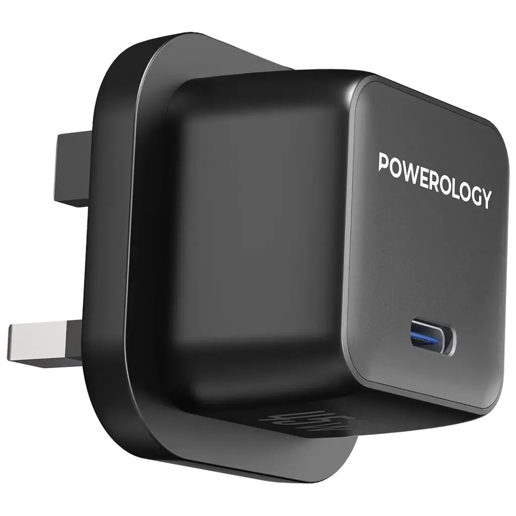 Powerology QX 45W Pocket-Sized GaN Adapter آداپتور قابل حمل 45 وات پاورولوژی مدل PWCUQC055