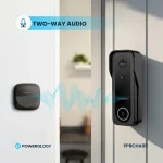 زنگ درب دوربین دار هوشمند پاورولوژی مدل PPBCHA85