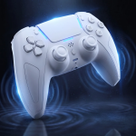 Striker Gaming Controller, 6-Axis Motion Sensor, Compatible with PC, PS5, Android, iOS - White - تصویر 4