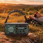 Power Bank G-RADIO21GN - 20000mAh Solar, Green - تصویر 4
