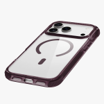 ATHENS MagSafe iPhone 18 Pro Max Case, PC/TPU/TPE Hybrid Material, Reinforced Corners - Burgundy - تصویر 6