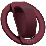 Rennes Rotating Phone Ring Stand with Liquid Silicone Loop & Magnetic Ring - Burgundy