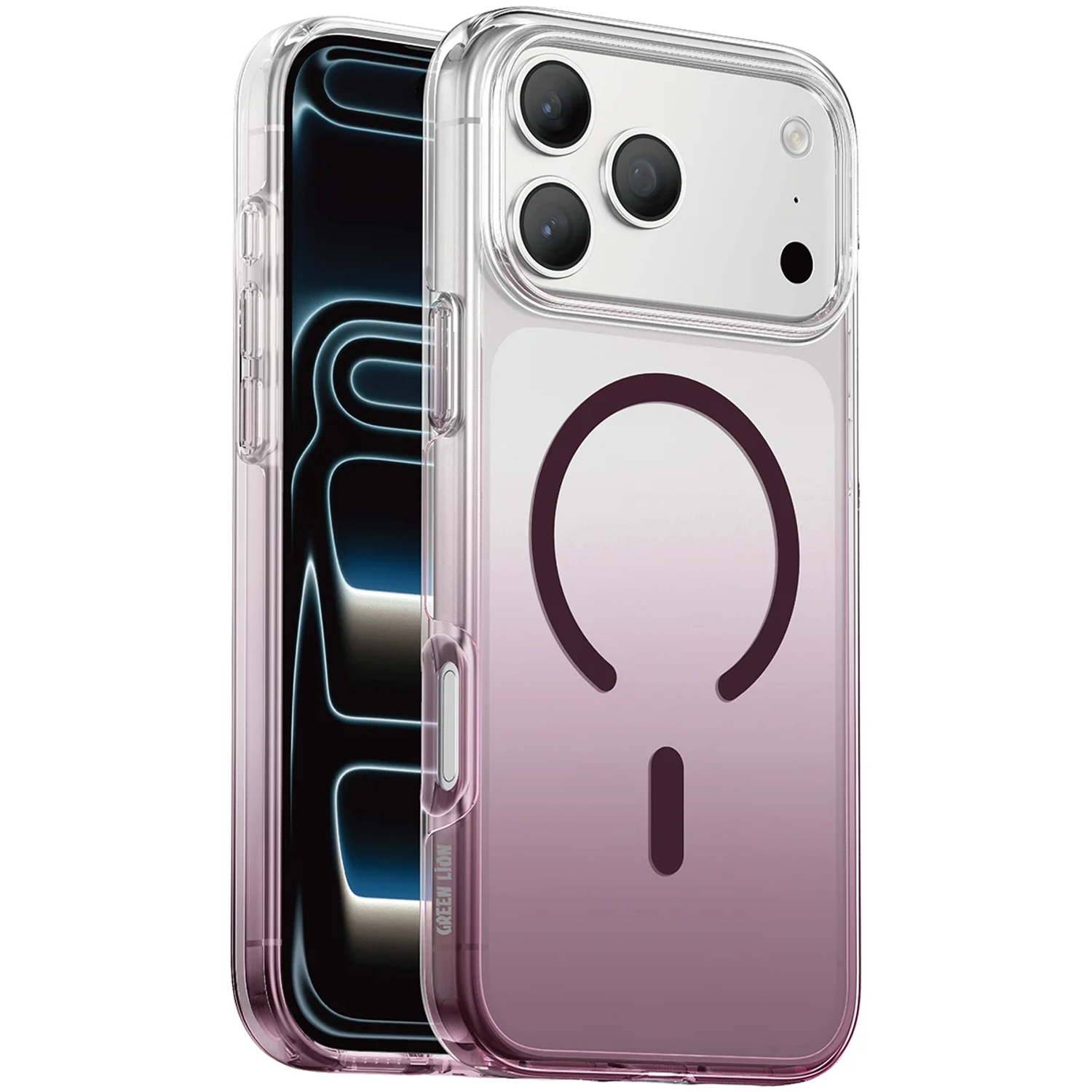 Gradient Magsafe iPhone 18 Pro Case - Burgundy Gradient Magsafe iPhone 18 Pro Case - Burgundy - تصویر 1