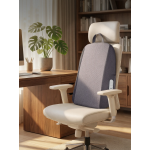 Massage Cushion GNMG37CUSHGY - Heating, Lumbar Support, Gray - تصویر 3