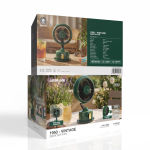 1950 Vintage Desktop Fan, 3600mAh Battery - Green - تصویر 7