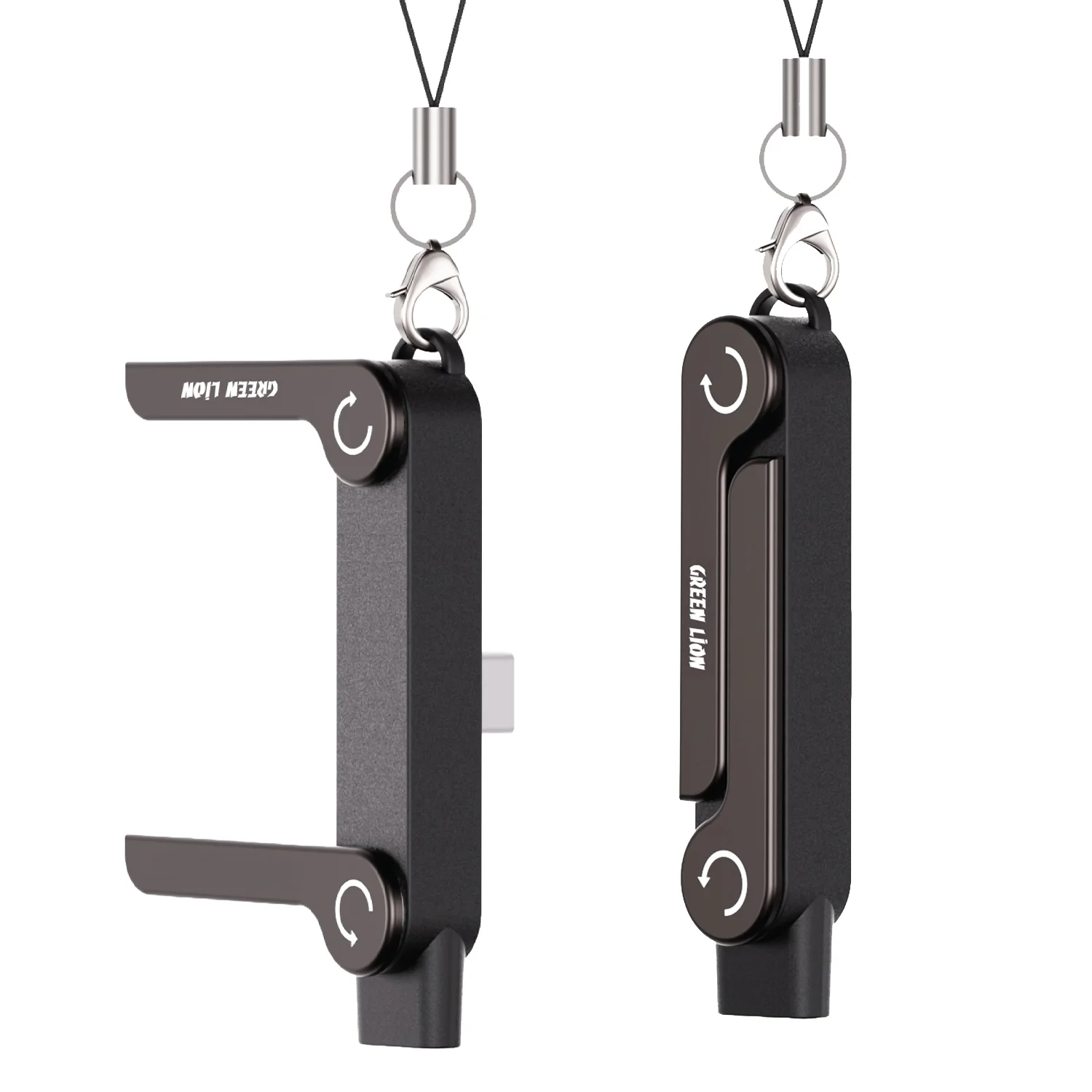 2-in-1 USB-C OTG & Holder - 240W Support, Black 2-in-1 USB-C OTG & Holder - 240W Support, Black - تصویر 1