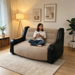 Inflatable Sofa GMT-6 - Double Seater, Black - تصویر 3