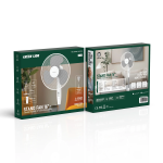 16" Stand Fan with 110° Auto Oscillation, 3×Speed Levels - White - تصویر 3