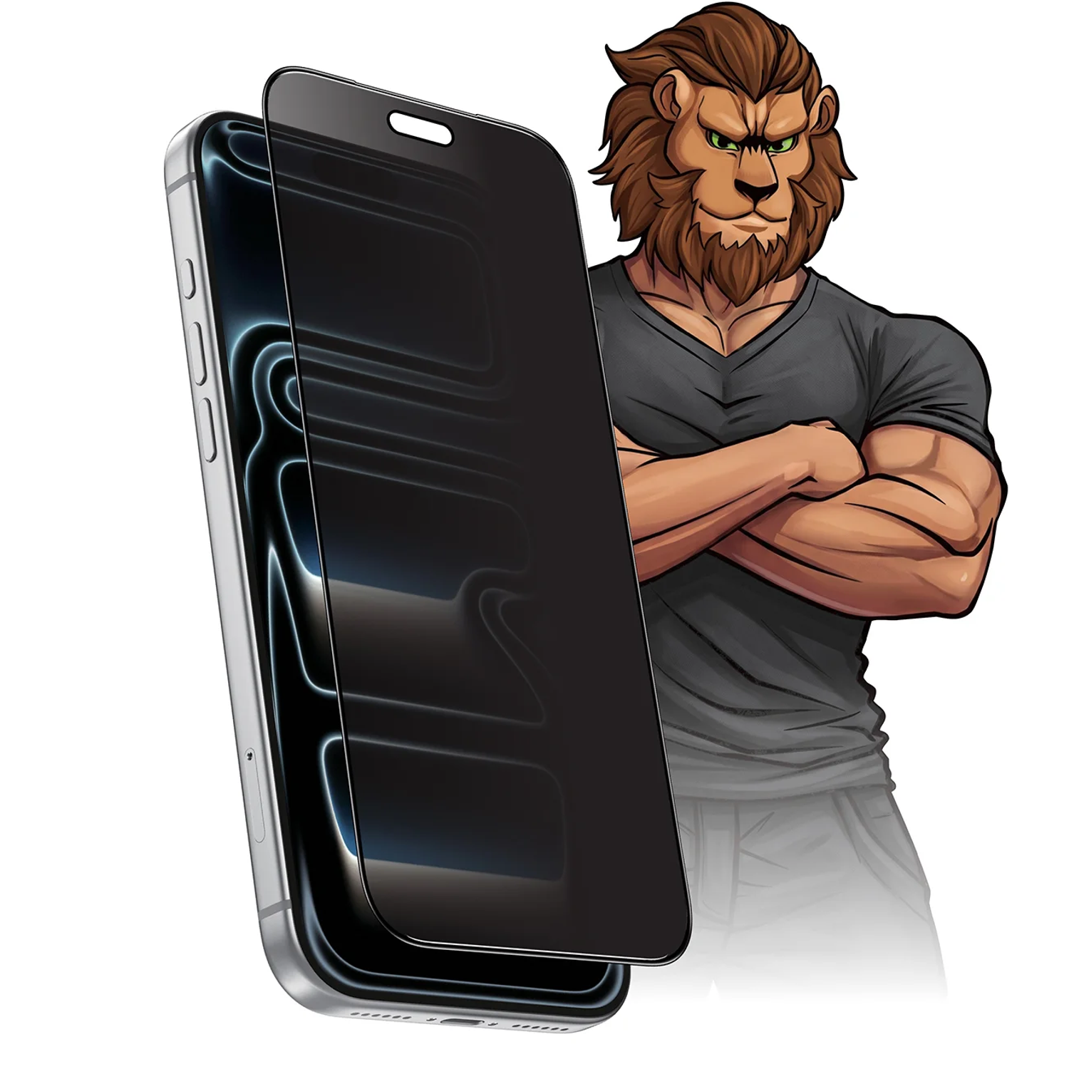 3D Silicone Plus Privacy Screen Protector for iPhone 18 Pro - Black 3D Silicone Plus Privacy Screen Protector for iPhone 18 Pro - Black - تصویر 1
