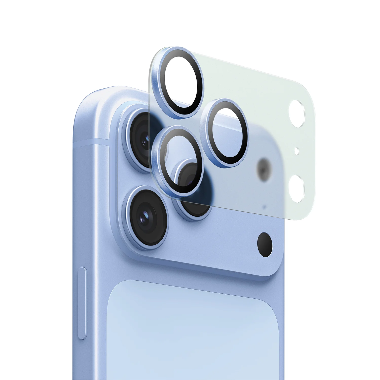Kanzen iPhone 18 Pro Camera Lens Protector, 9H Hardness with AR Coating - Blue Kanzen iPhone 18 Pro Camera Lens Protector, 9H Hardness with AR Coating - Blue - تصویر 1