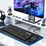 GKM-65 Gaming Mouse & Keyboard Combo - Wired, Black - تصویر 2
