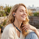 Clip Fit OWS Neckband Earbuds, 30 Hours Playtime, Bluetooth V5.4, TF Card Playback, Built-In Flashlight - Black - تصویر 2