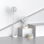 Folding Fan ROVIO 8" - 4-Speed, White - تصویر 2