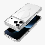 ATHENS MagSafe iPhone 18 Pro Case, PC/TPU/TPE Hybrid Material, Reinforced Corners - Grey - تصویر 5