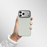 Florenza Woven Fabric MagSafe Case for iPhone 18 Pro Max/17 Pro Max 2600GS Drop Protection - Silver - تصویر 2