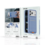 Regal Leather MagSafe Case for iPhone 18 Pro Max - Card Holder, Blue - تصویر 7