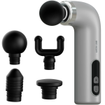 TRAINER T2 Handheld Massage Gun 30W 9 Speeds 6mm Amplitude 4 Heads USB-C - Grey
