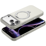 Kenton MagSafe Leather Case with Ring Kickstand for iPhone 18 Pro Max/17 Pro Max - Silver - تصویر 6