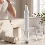 ULTRASONIC Tooth Cleaner, 3×Cleaning Modes, 80ml Capacity - White - تصویر 2