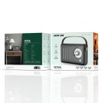 Vintage Radio Speaker GNVINRDSPKBK - Bluetooth 5.3, Black - تصویر 4