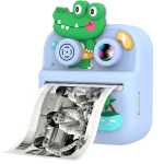 Little Click 2.4" Dual Mode Instant Print Kids Camera, 1080P FHD, 48MP - Blue