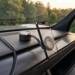 GX-91 MagSafe Suction Car Phone Holder, Dual 360° Rotation, 1.5kg Magnetic Force, One-Hand Operation - Black - تصویر 2