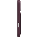 Leather Regal Case for iPhone 18 Pro Max - Card Holder, Burgundy - تصویر 4