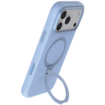 Silicone Stand Case for iPhone 18 Pro, 360° Rotating Stand - Blue - تصویر 8