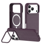 TROPEZ MagSafe Case with Metal Kickstand for iPhone 18/17 Pro - Burgundy - تصویر 3