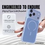 WYN MagSafe Hybrid PC + TPU Case for iPhone 18 Pro Max, Wavy Anti-Slip Texture, Aluminum Camera Protection - Burgundy - تصویر 5