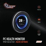 Gaming PC Health Monitor PDX536 - 9 PIN, Black - تصویر 3