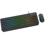 GKM-65 Gaming Mouse & Keyboard Combo - Wired, Black - تصویر 5