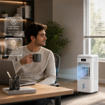 Air Cooler AC-200 - 6L Water Tank, White - تصویر 5