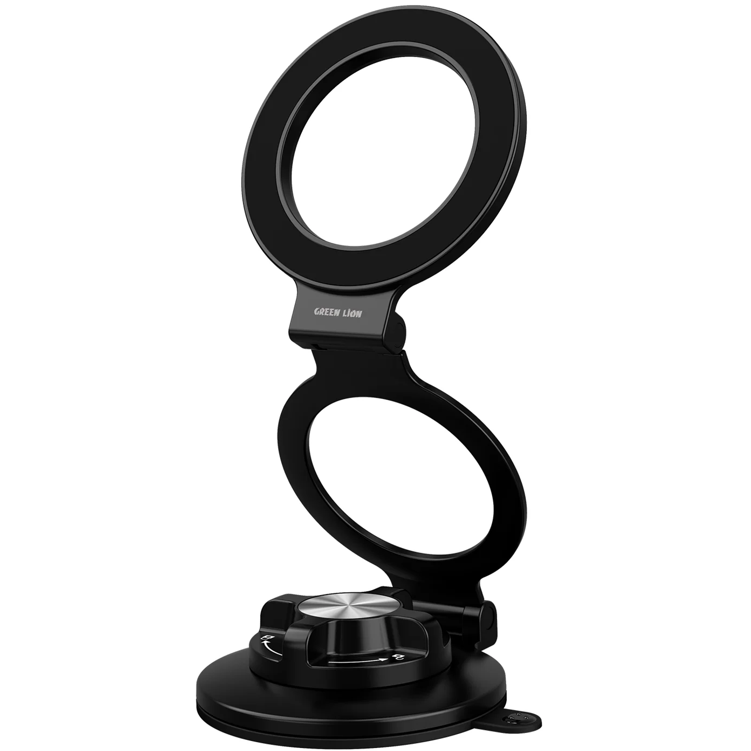 GX-14 Foldable MagSafe Car Phone Holder, 360° Rotation, Washable Suction Cup - Black GX-14 Foldable MagSafe Car Phone Holder, 360° Rotation, Washable Suction Cup - Black - تصویر 1