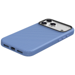 Florenza Woven Fabric MagSafe Case for iPhone 18 Pro Max/17 Pro Max 2600GS Drop Protection - Glacier - تصویر 6
