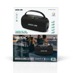 Wave 50 Portable Speaker (50W, 8000mAh) with RGB Lights & TWS Function - Black - تصویر 4