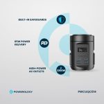 Powerology Magsafe Power Hub PWCUQC014 - 65W PD, 15W Wireless, UK Plug, Black - تصویر 9