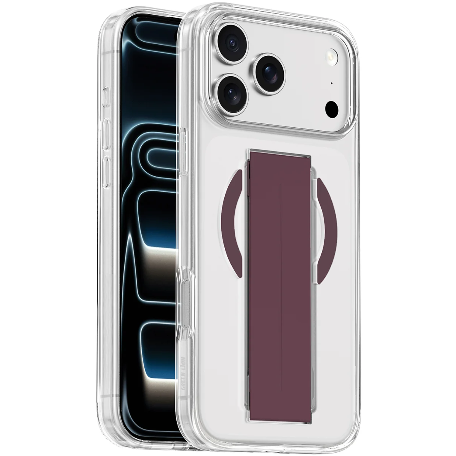 MagSafe Grip Case for iPhone 18 Pro Max / 17 Pro Max - Burgundy MagSafe Grip Case for iPhone 18 Pro Max / 17 Pro Max - Burgundy - تصویر 1