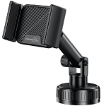 Blue Vacuum Suction Car Phone Mount - Black