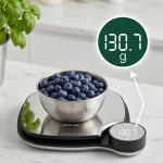 Digital Kitchen Scale, 5 kg/11 lbs Max Capacity, Mutli-Unit Support - Silver - تصویر 3